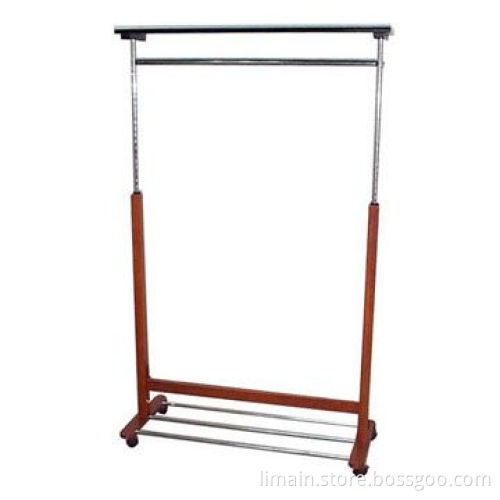 Wooden Garment Rack in Black Color, Measures 38 x 18 x 56<sup>1/4</sup> Inches